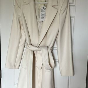 Zara Cream Belted Dress